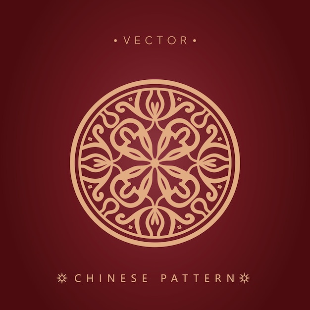 Vetor padrões decorativos tradicionais chineses
