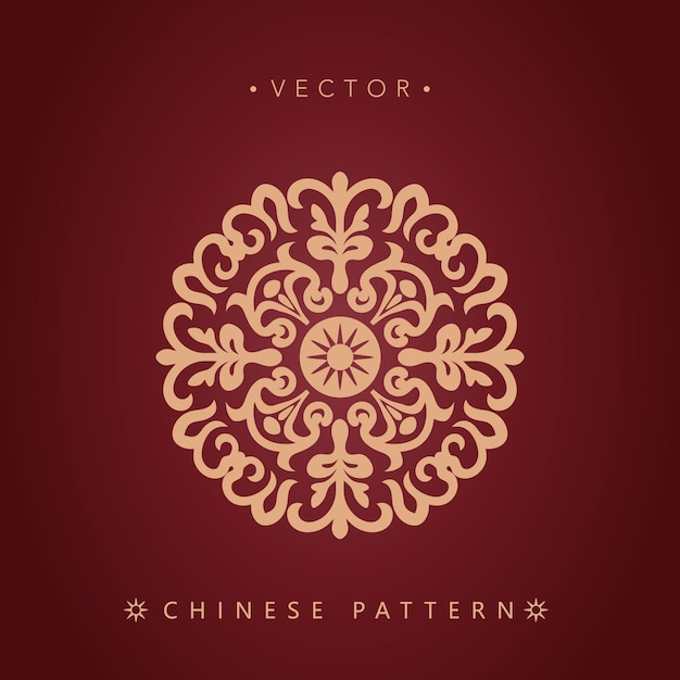 Vetor padrões decorativos tradicionais chineses