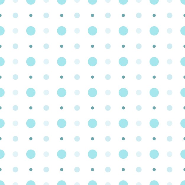 Padrões desenhados à mão bonitos e sem costura Padrões vetoriais modernos e elegantes com círculos e pontos de cor azul Impressão repetitiva infantil engraçada