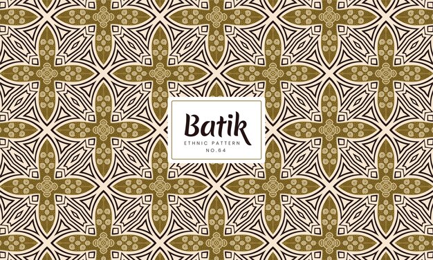 Vetor padrões florais étnicos batik indonésios kawung