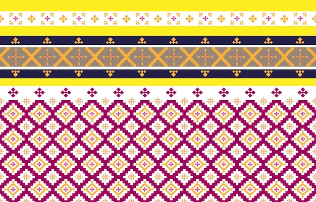 Vetor padrões geométricos e tribais abstratos usados em vetor geométrico da indústria de impressão ou tecido