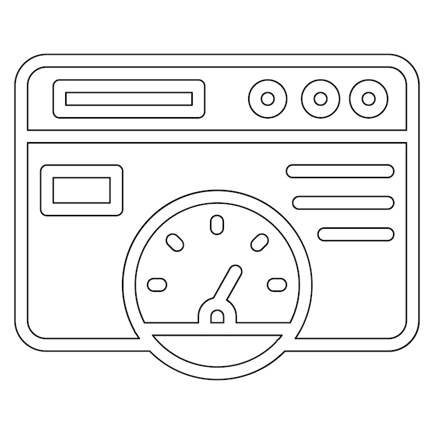 Vetor page speed vector icon illustration of seo and sem iconset