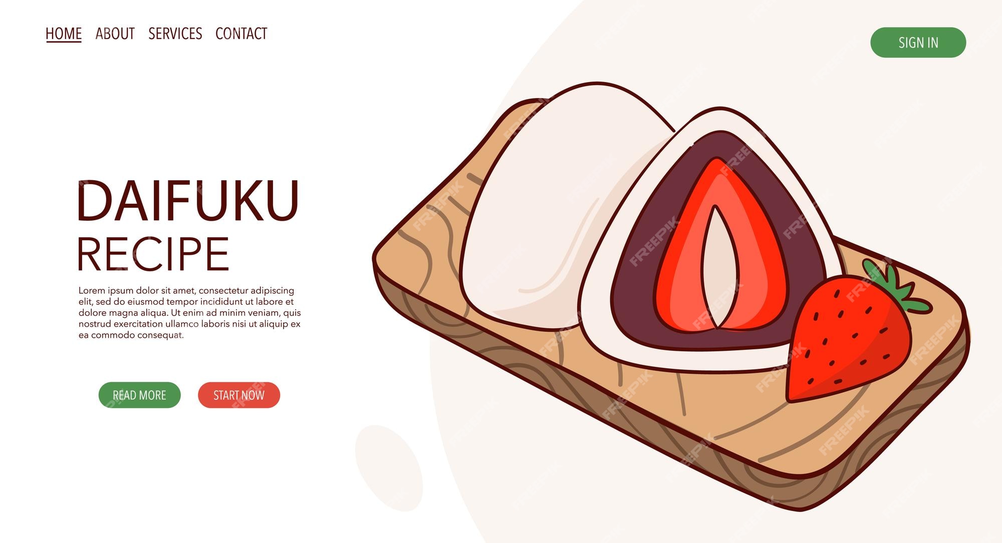 desenhar bonito kawaii japão tradição doce mochi daifuku