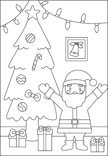 Páginas para colorir sobre o NATAL - Desenhos para colorir - Imprima  desenhos para colorir 