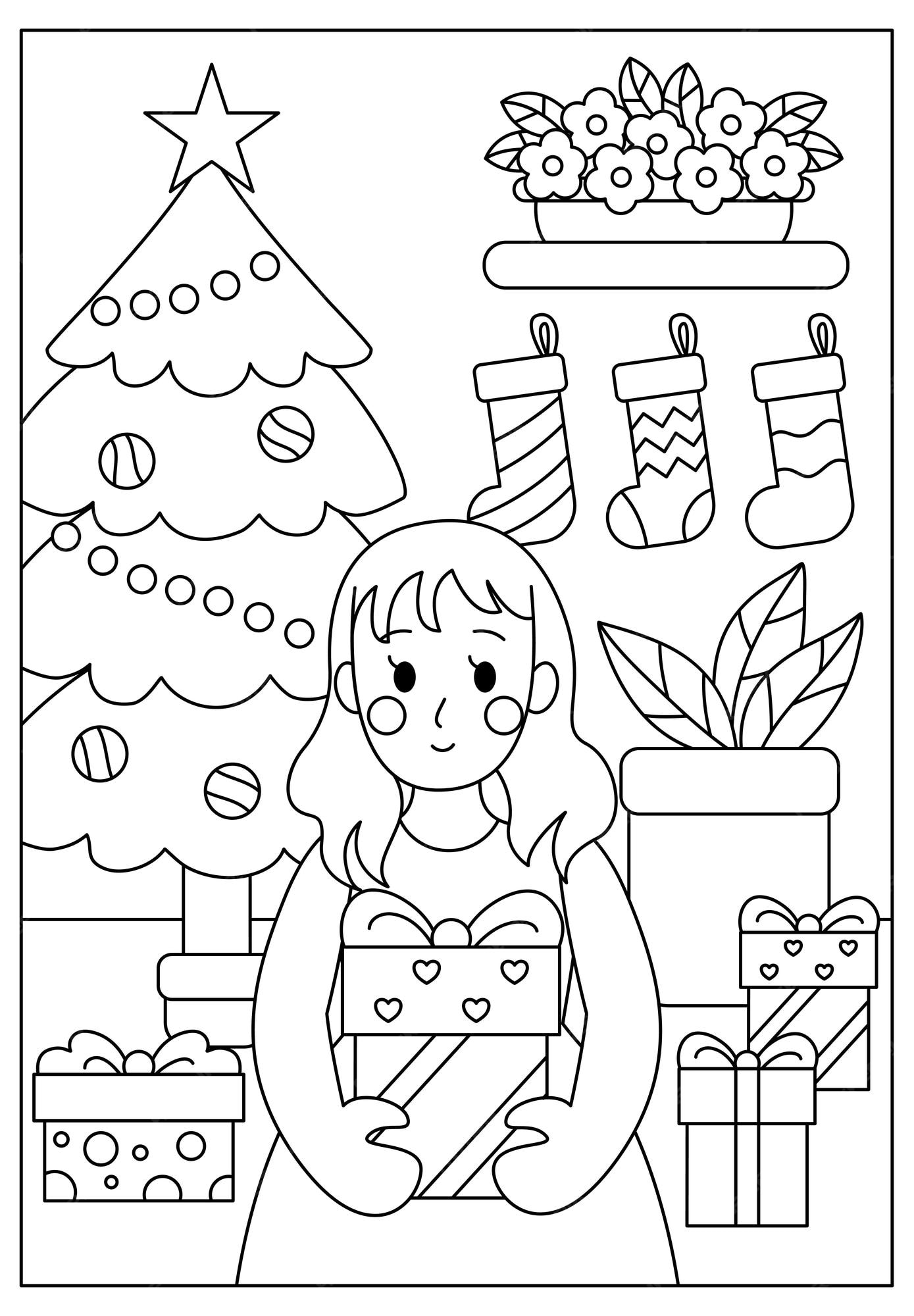 FREE! - Desenhos de Natal para Imprimir – Atividades de Colorir