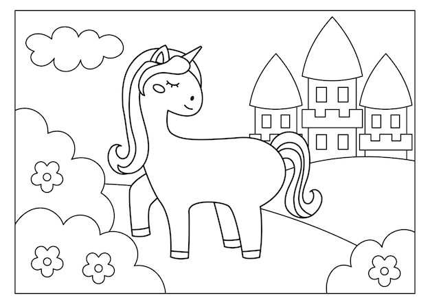 desenho para colorir unicornio - Atividades para a Educação Infantil -  Cantinho do Saber