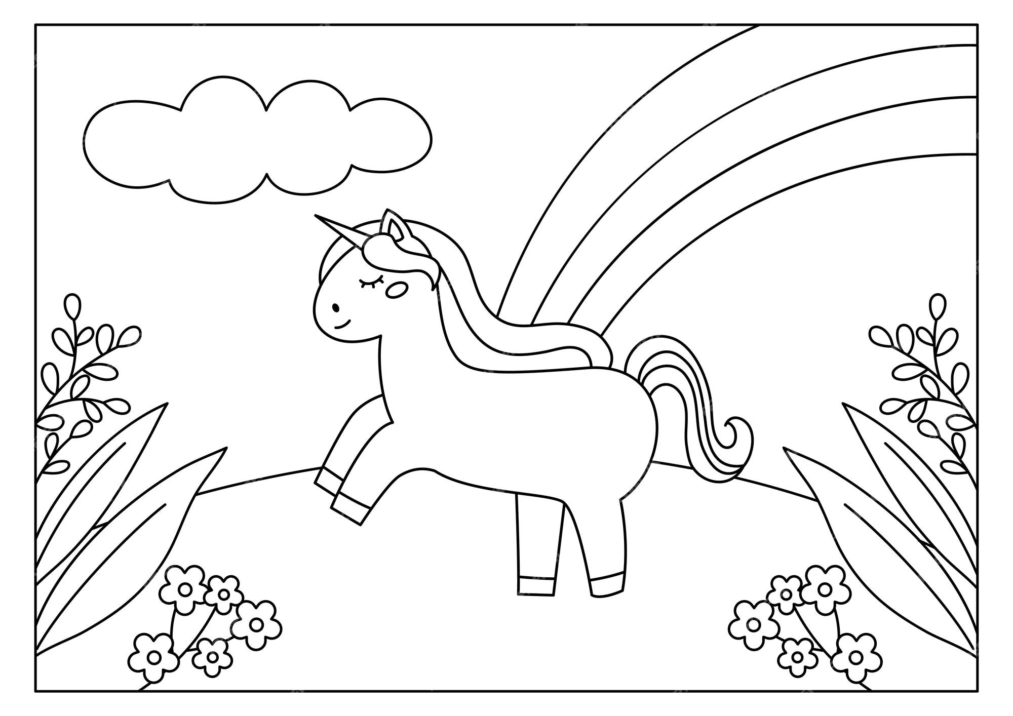 desenho para colorir unicornio - Atividades para a Educação Infantil -  Cantinho do Saber