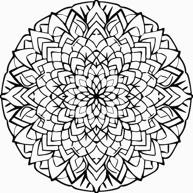 Página de colorir Mandala