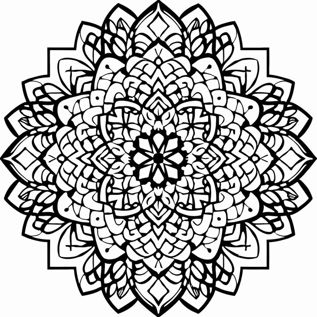 Página de colorir Mandala