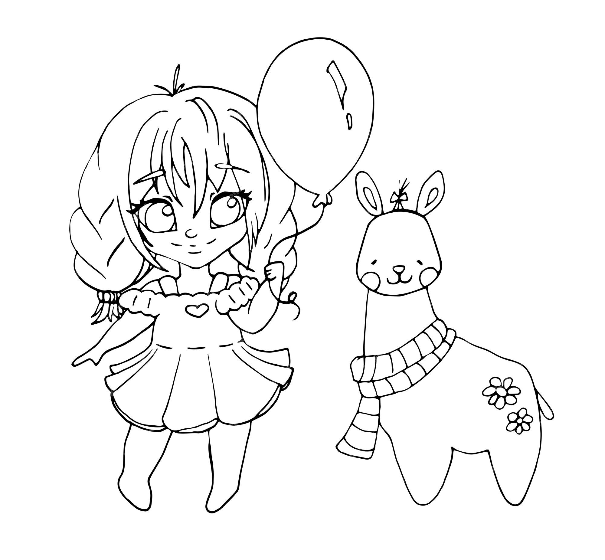 Desenhos para colorir de Pretty Girl Gacha Life - Desenhos para