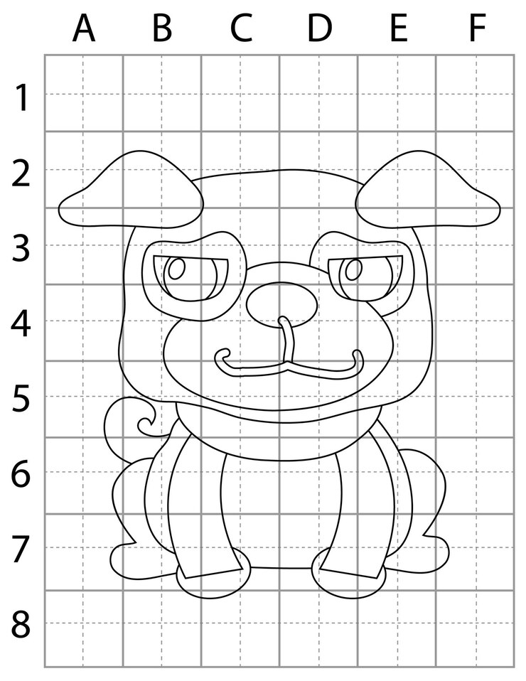 Vetor página de desenho de cachorro, como desenhar cachorros, aprenda a desenhar cachorros, páginas de desenho de animais, cachorros
