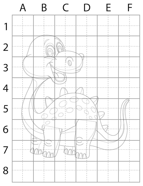 Página de desenho de dinossauro, como desenhar dinossauros, aprender a desenhar dinossauros para crianças, dinossauro preto e w