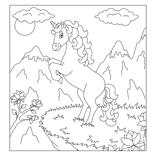 Desenho de Cavalo pula para colorir  Desenhos para colorir e imprimir  gratis