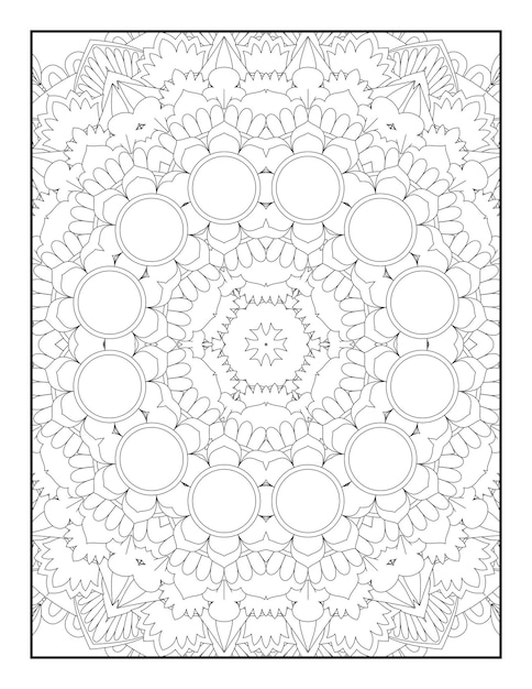 Página para colorir adulto. Mandala para colorir. Página para colorir