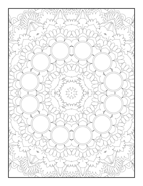 Página para colorir adulto. mandala para colorir. página para colorir