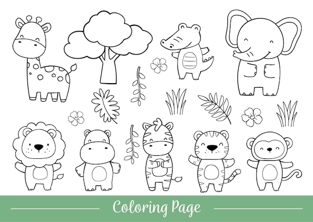 Desenhos De Animais Da Floresta Para Colorir Para Colorir