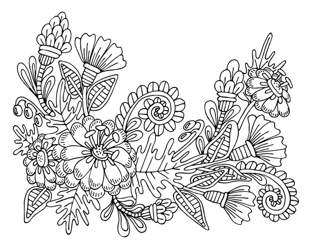 Desenhos para colorir para crianças de Flores e vegetação - Flores e  vegetação - Coloring Pages for Adults