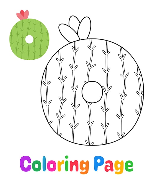 Página para colorir com alfabeto o para crianças