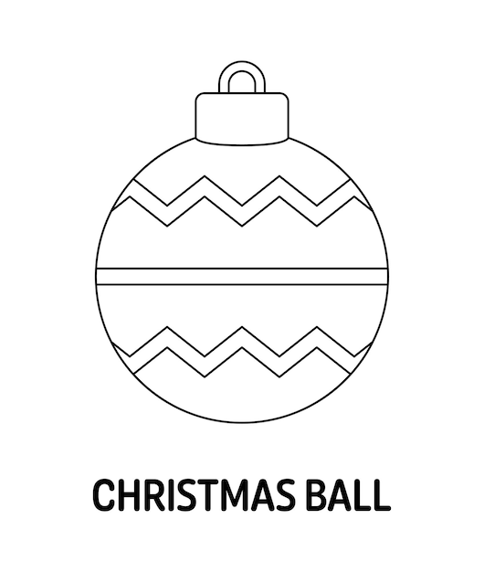 Desenho de Uma bola de Natal para Colorir - Colorir.com