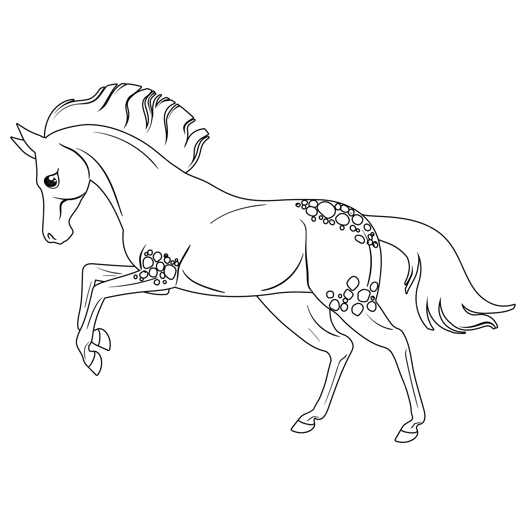 Mais de 100 desenhos de cavalos para colorir!  Cavalo desenho, Cavalos,  Ilustração de cavalo