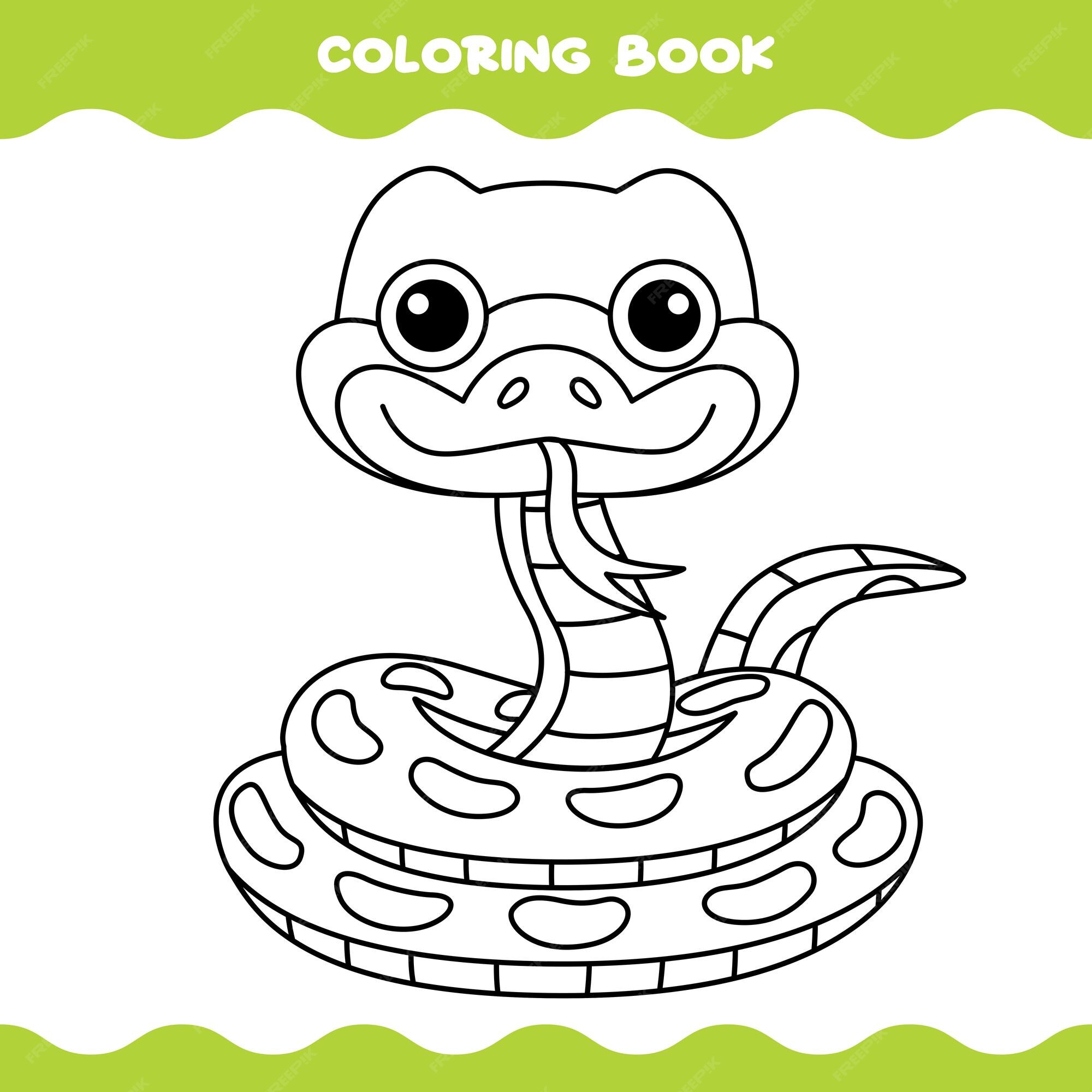 Desenhos para colorir de desenho de uma cobra coral colorir online  