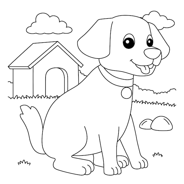 Cachorro para Colorir [ 2023 ] → 20 Imagens Download Grátis