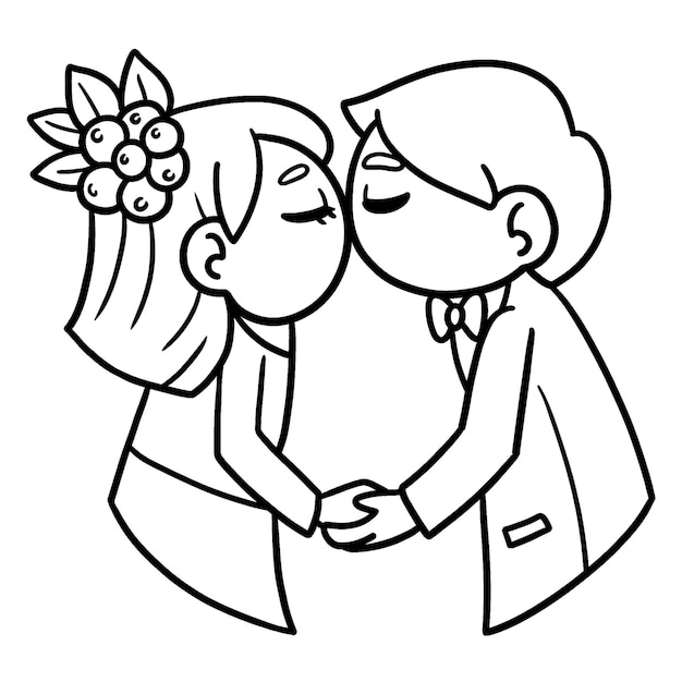 Desenho de Casal apaixonado para Colorir - Colorir.com