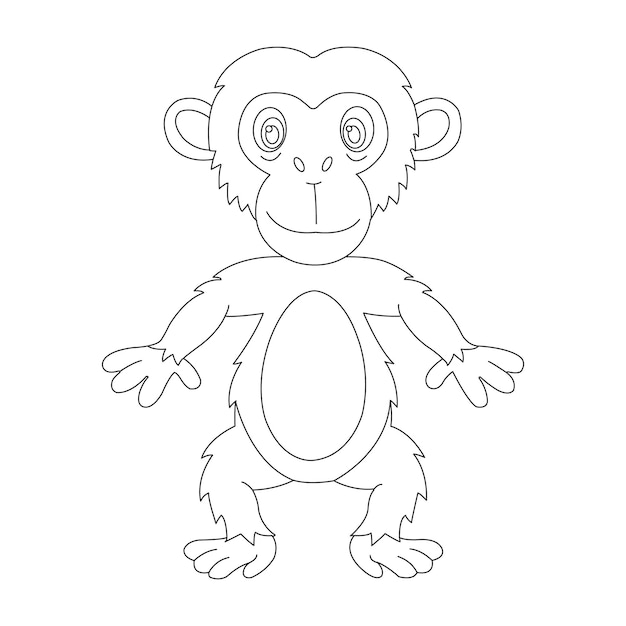 80 Desenhos de Macaco para Colorir e Imprimir