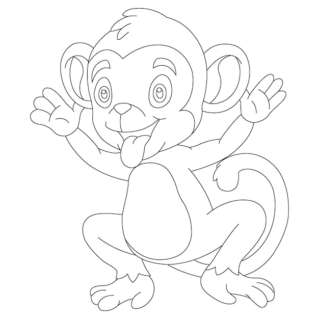 Como desenhar um Macaco fácil desenho para iniciantes 