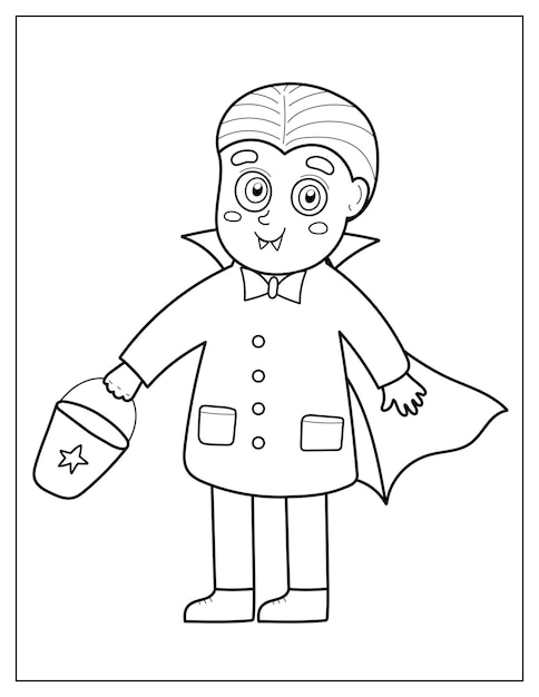 Desenho de Vampiro para Pintar - Imagens para Colorir do Halloween -  Actividades dia das bruxas - Brinquedos de Papel