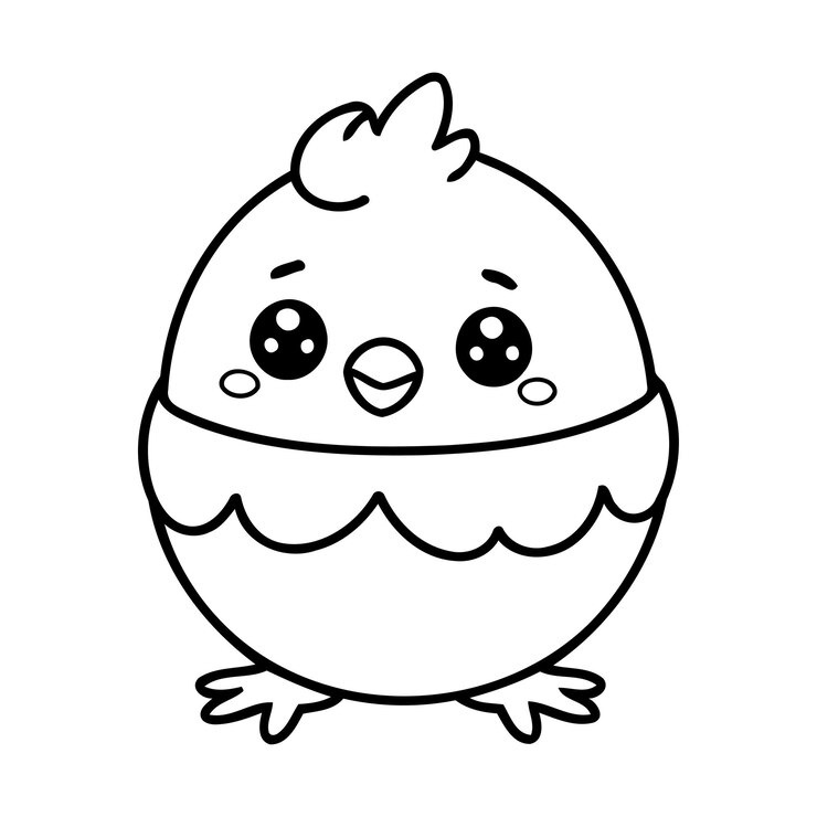Vetor página para colorir de ilustração vetorial kawaii fofa para crianças