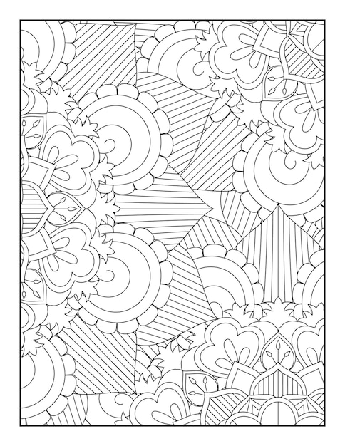 Página para colorir de mandala floral livros para colorir de mandala floral páginas para colorir resumo
