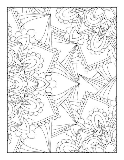 Página para colorir de mandala floral livros para colorir de mandala floral páginas para colorir resumo