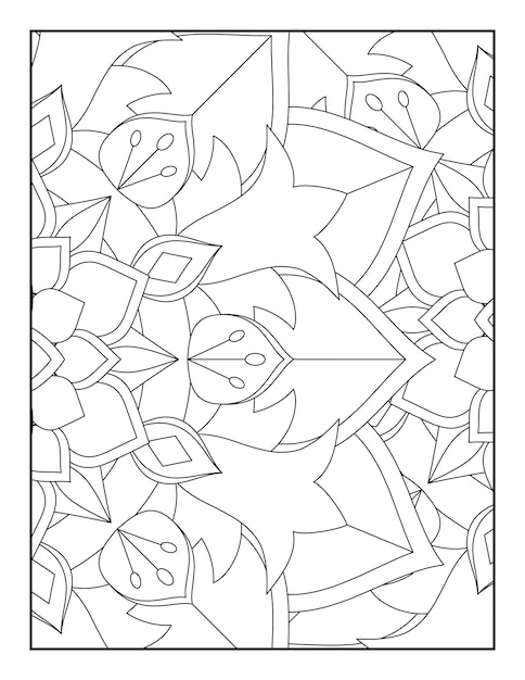 Página para colorir de mandala floral livros para colorir de mandala floral páginas para colorir resumo