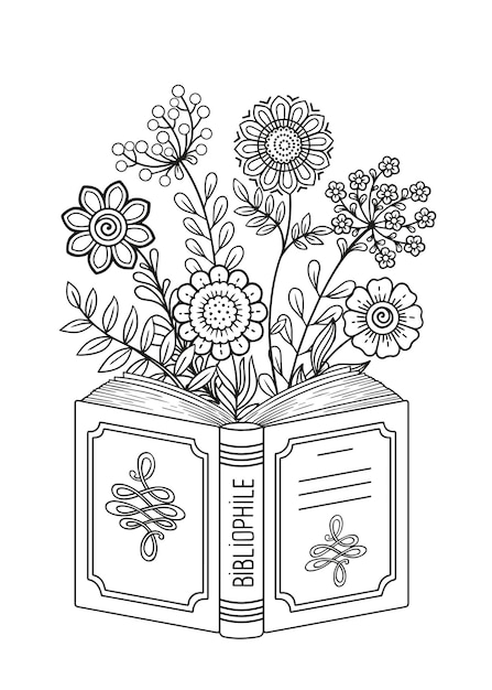 Desenhos simples para colorir para crianças de Flores e vegetação, grátis,  para baixar - Flores e vegetação - Coloring Pages for Adults