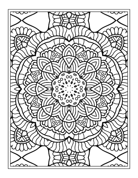 Mandala para colorir página