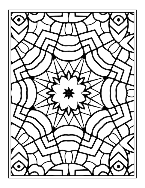 Página para colorir mandala para kdp interior