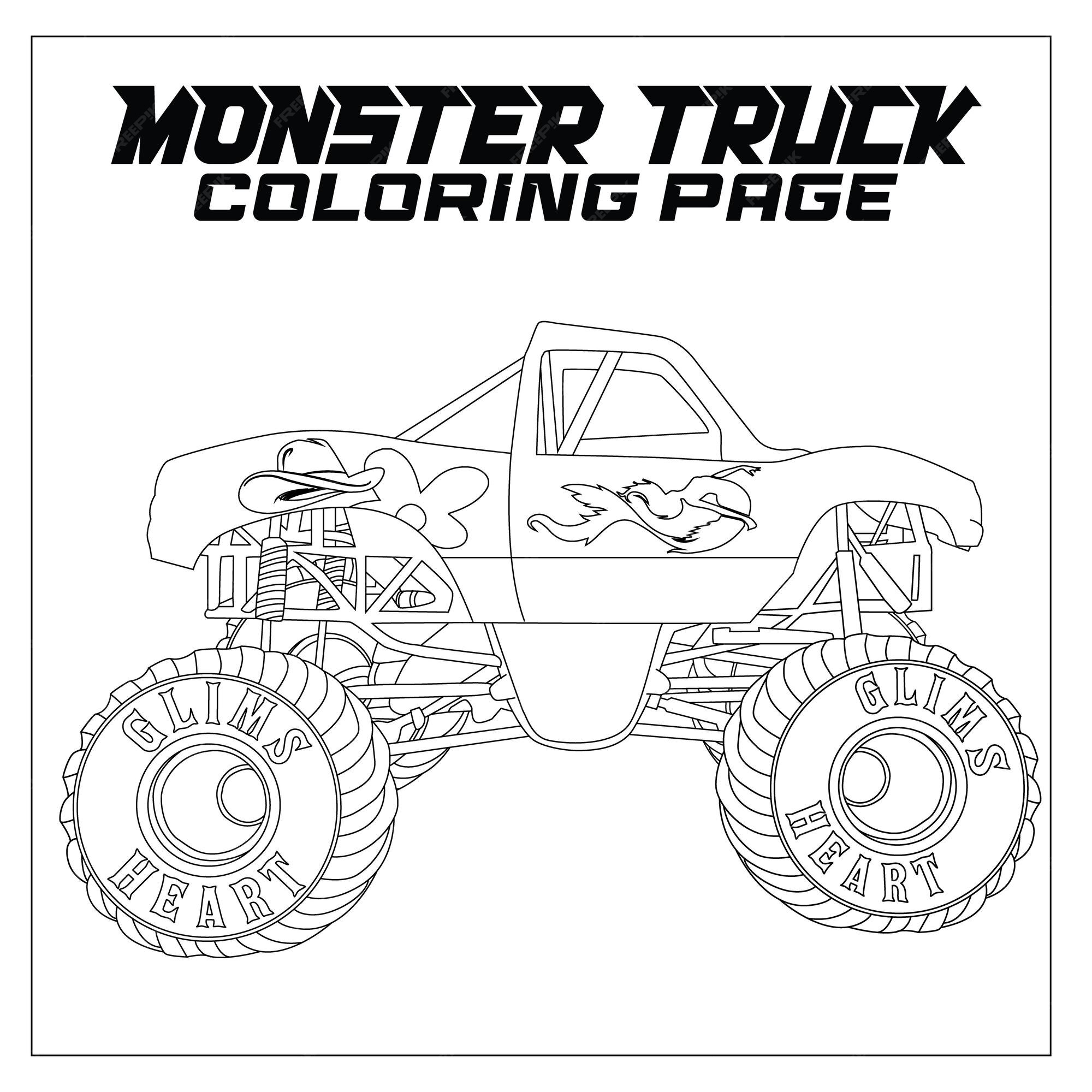 Livro para Colorir Monster Trucks 1 & 2