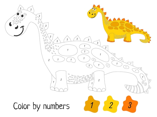 Desenho para Colorir – Animais - Dinossauro - Aula Pronta