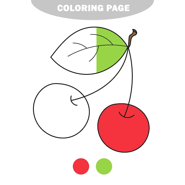 Folha de trabalho educacional de vetor de página para colorir de