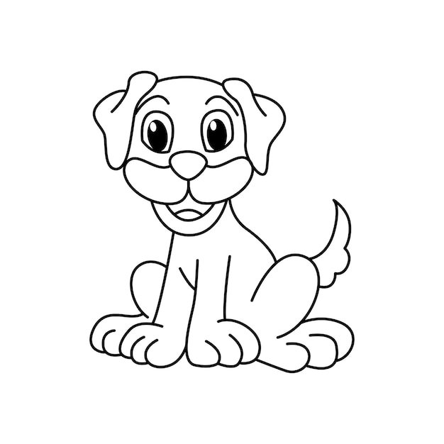 Ilustração Dos Desenhos Animados Do Cão Engraçado Para O Livro Para Colorir  Ilustração do Vetor - Ilustração de vermelho, positividade: 61544134