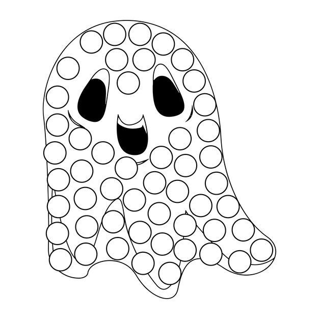 Páginas de atividades de marcadores de pontos de Halloween para crianças