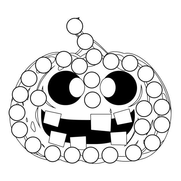 Páginas de atividades de marcadores de pontos de Halloween para crianças