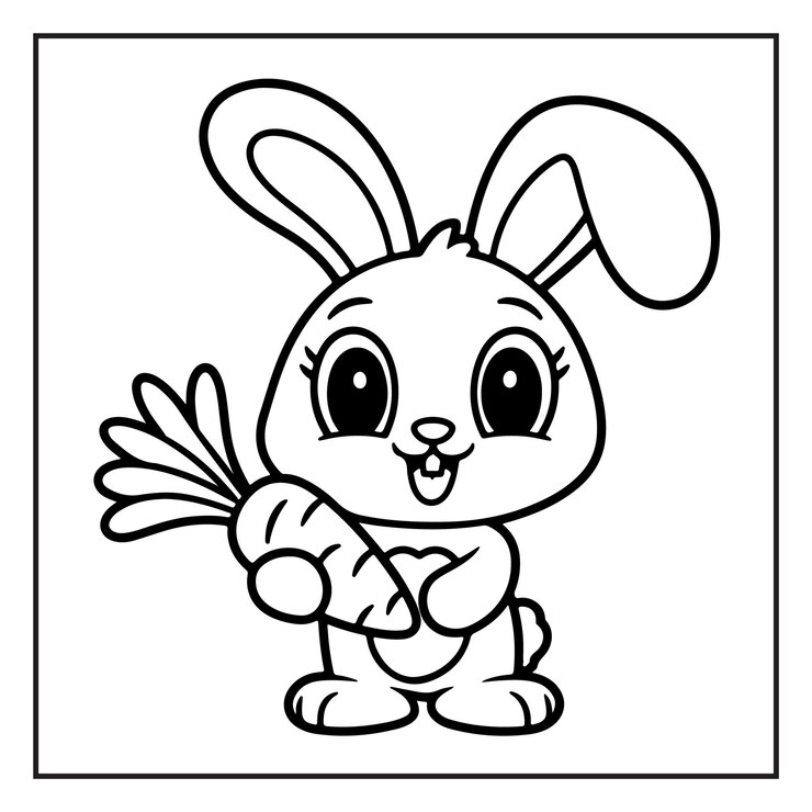 Vetor páginas de colorir bonitas e fáceis com kawaii animais fast food amp doces para crianças
