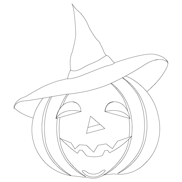 Páginas para colorir de abóbora de Halloween