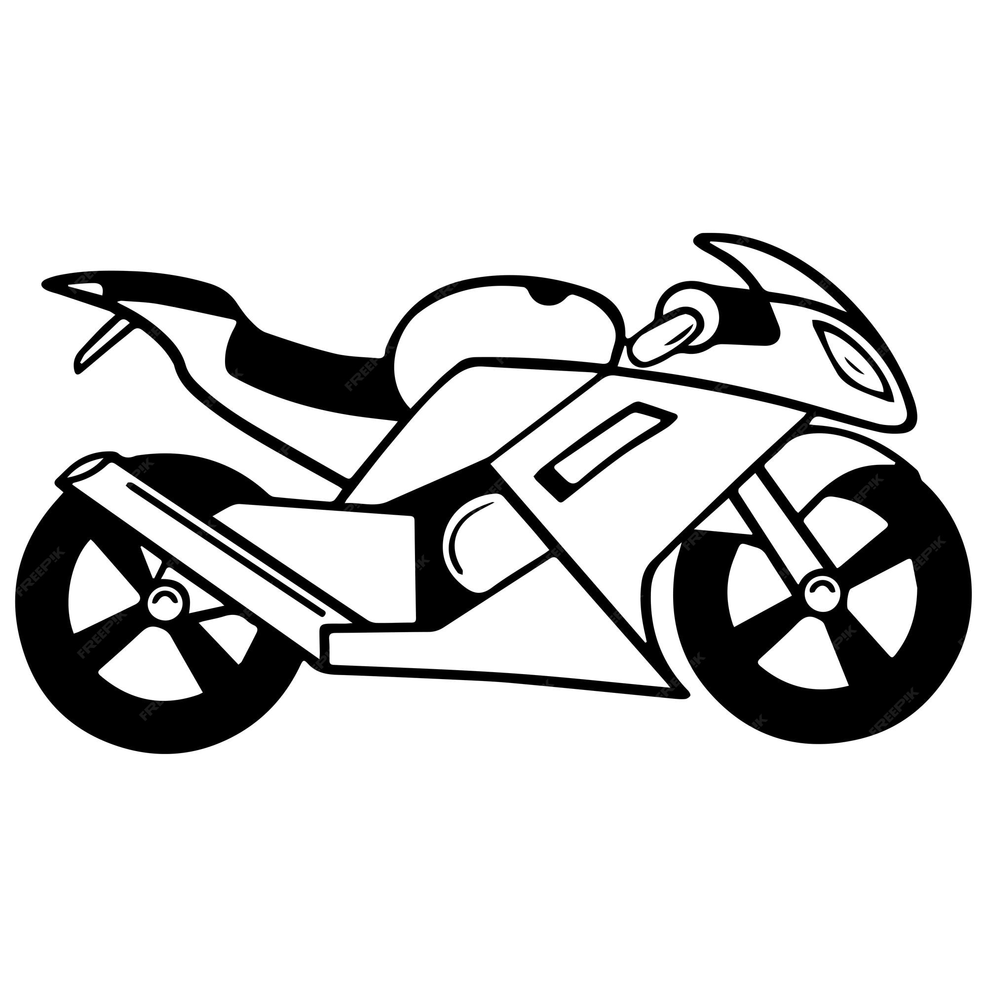 desenho de moto para crianças 5234616 Vetor no Vecteezy