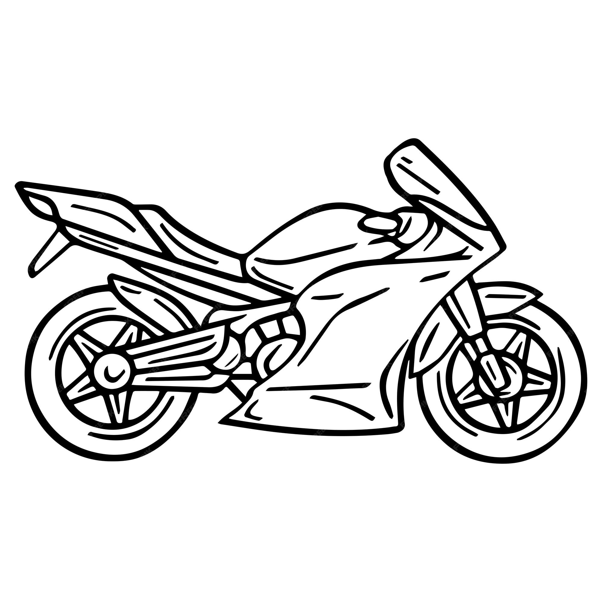 desenho de moto para crianças 5234616 Vetor no Vecteezy