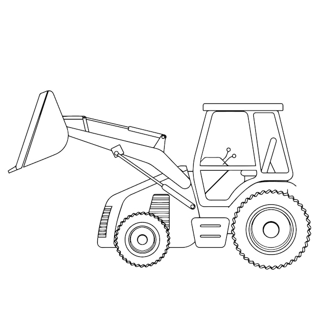 Páginas para colorir de máquinas de construção para crianças páginas para colorir de veículos
