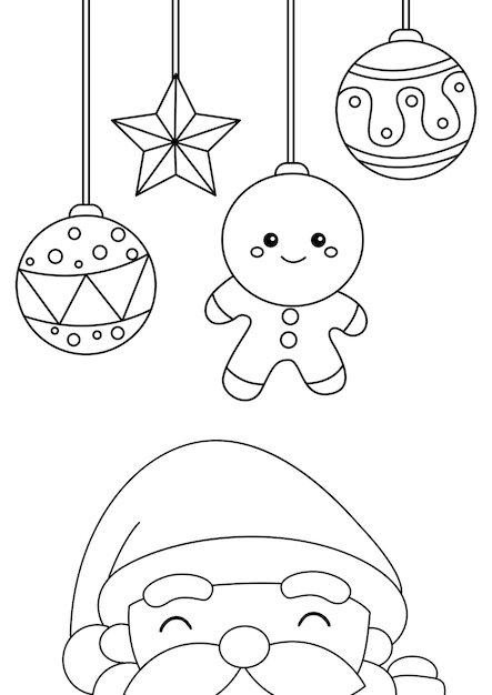 50 Desenhos para colorir De Natal Papai Noel - em folha A4 em Promoção na  Americanas