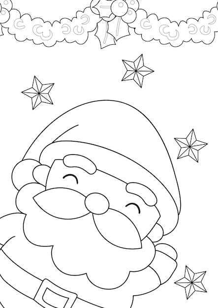 50 Desenhos para colorir De Natal Papai Noel - em folha A4 - Infinity  Brinquedos - Kit de Colorir - Magazine Luiza